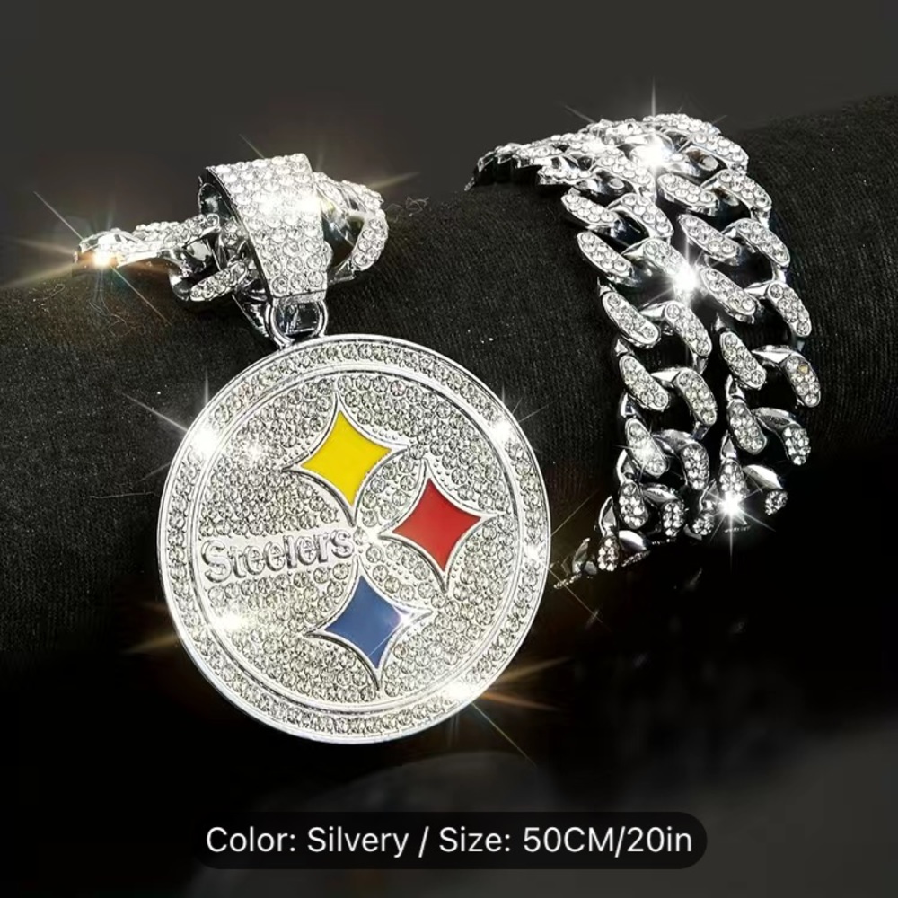Chain and charm  Pittsburgh steeler one gold one silver